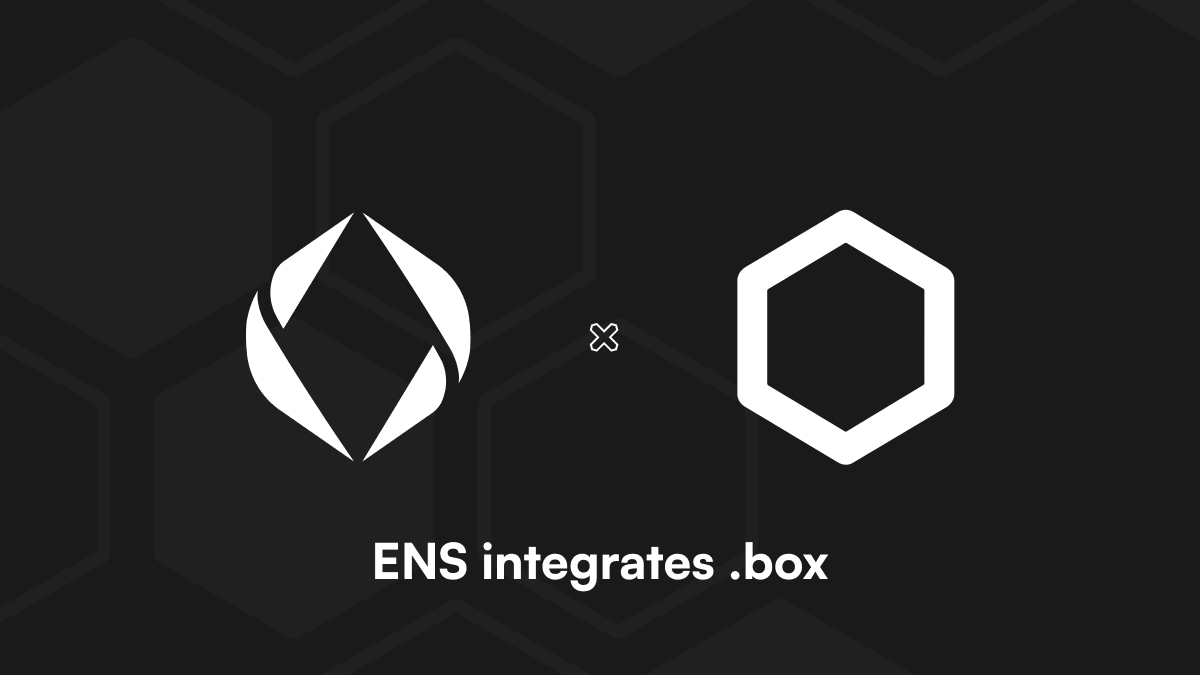 .box Domains Are Now Fully Integrated on ENS